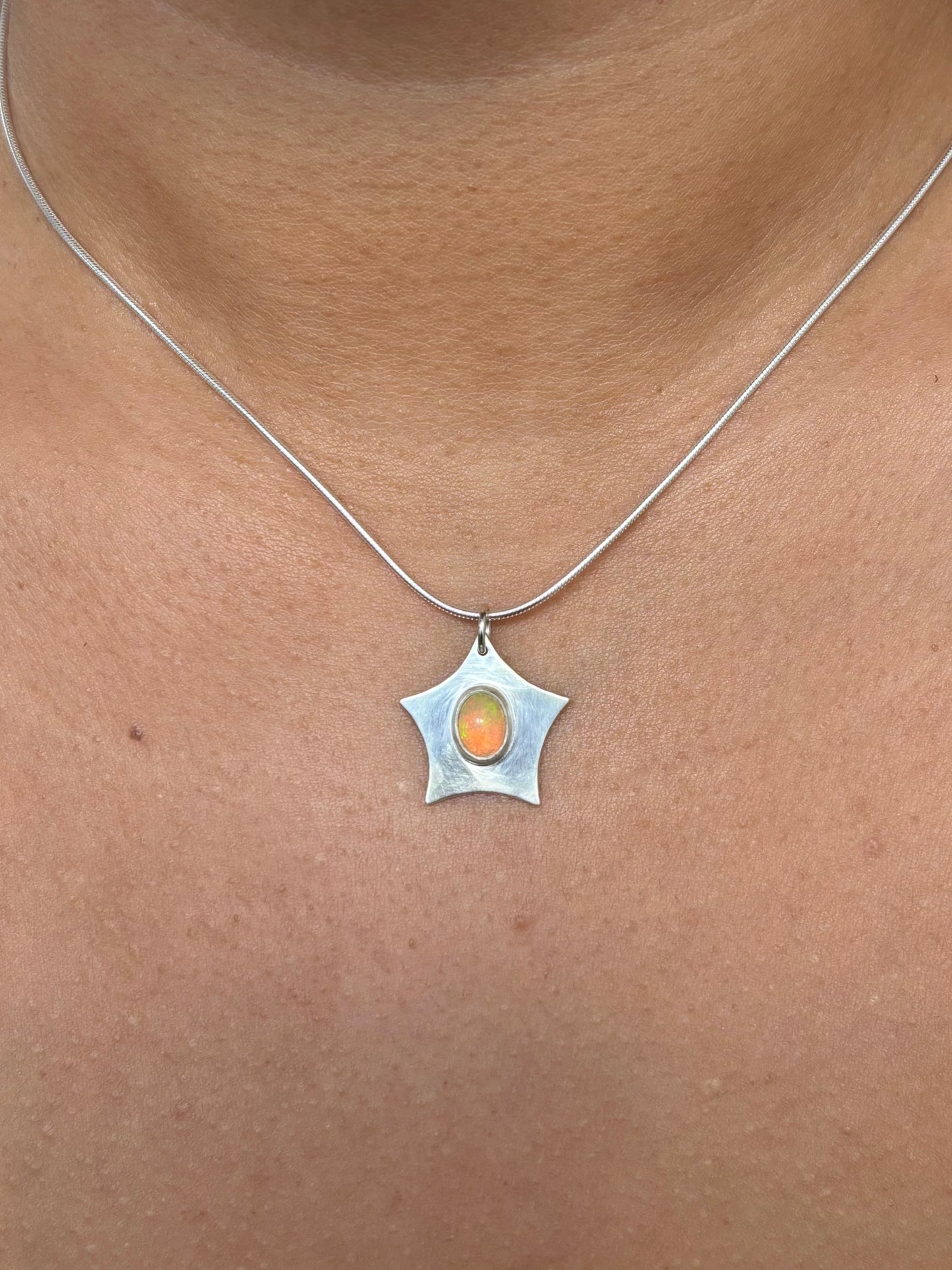 Opal Star Necklace