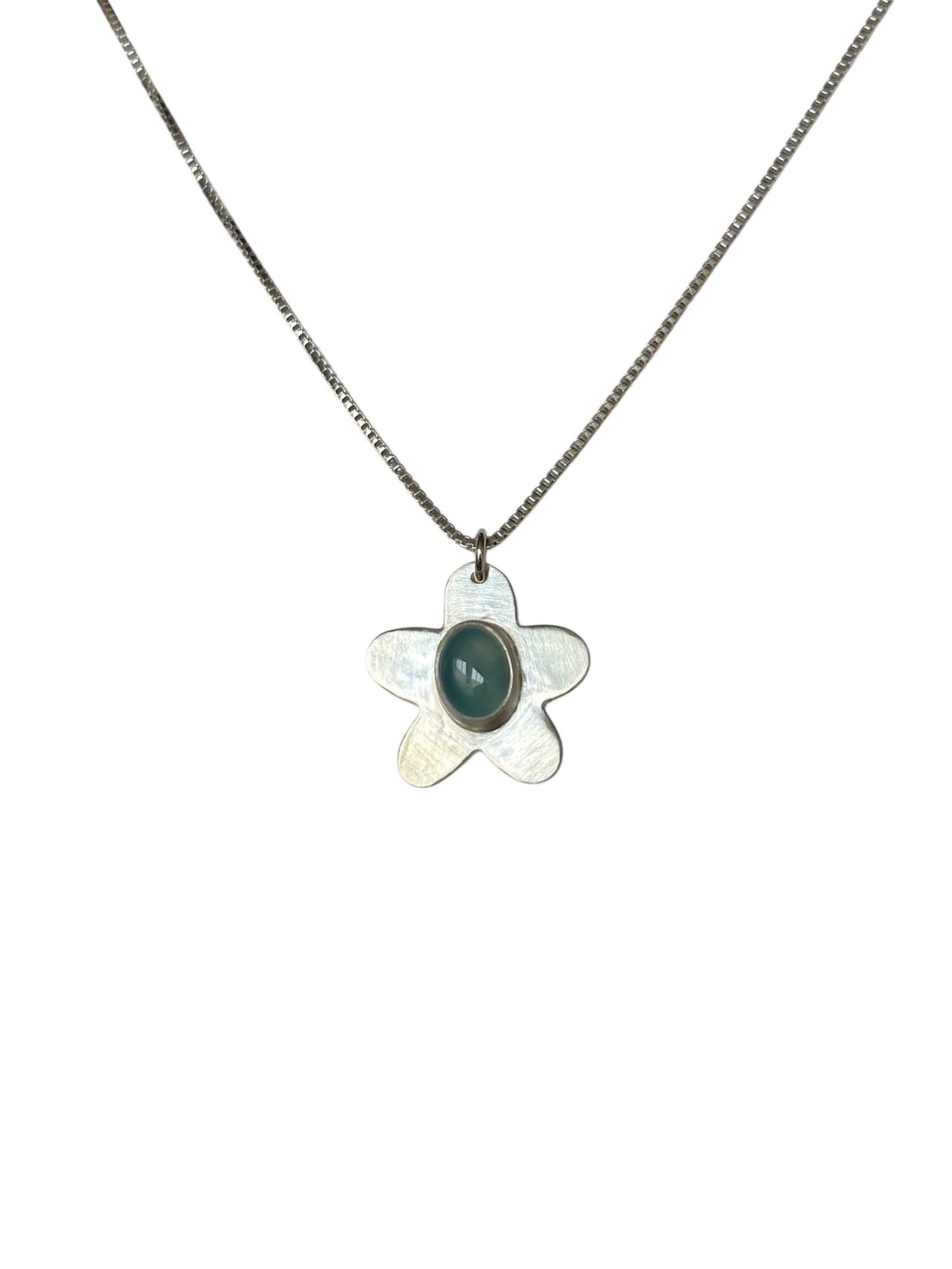 Chalcedony Flower Necklace