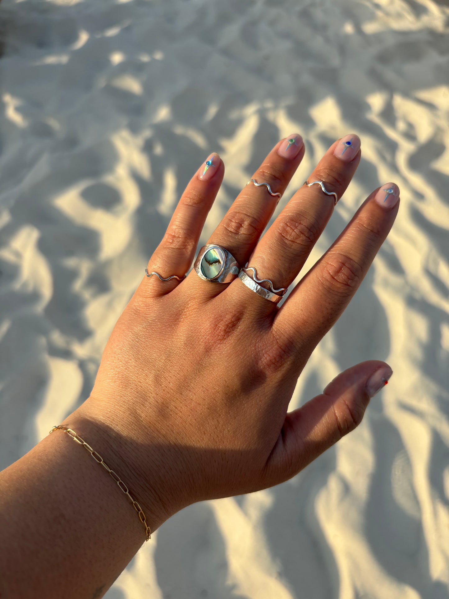 Silver Squiggle Ring