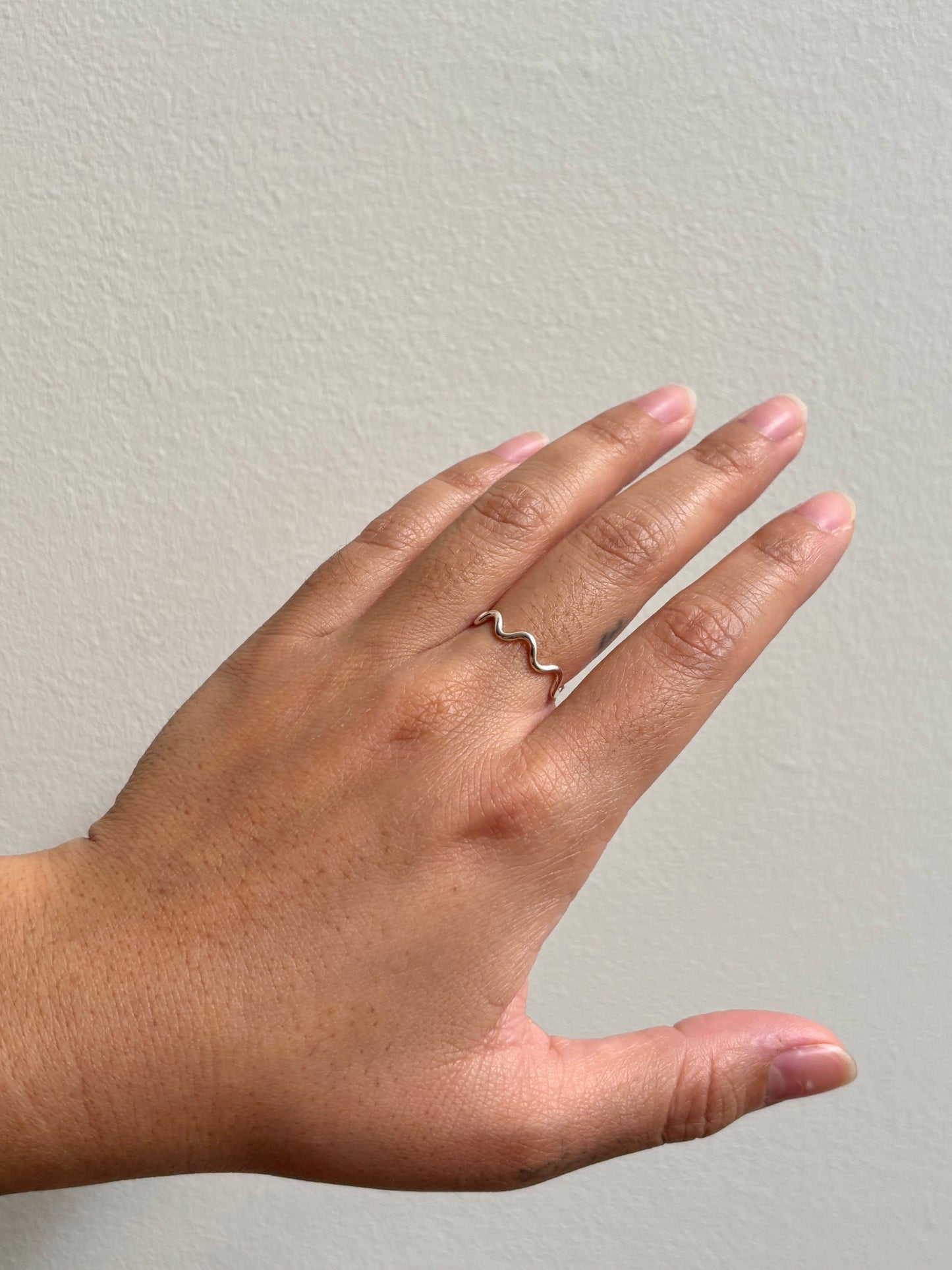 Thick Silver Squiggle Ring