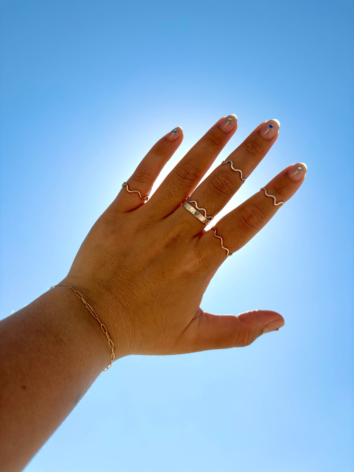 Gold Squiggle Ring