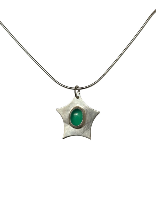 Green Onyx Star Necklace