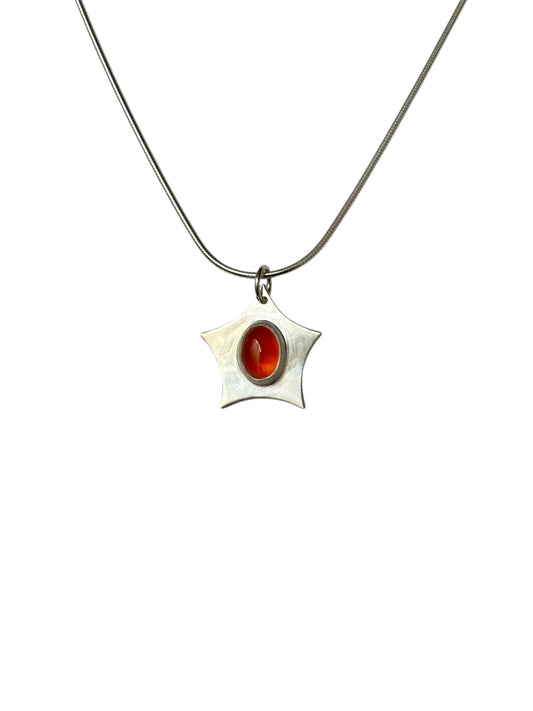 Carnelian Star Necklace