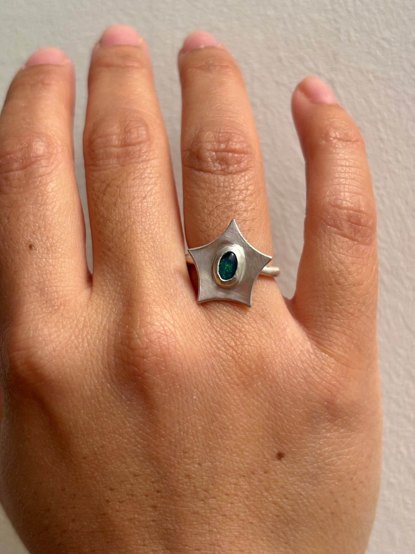 Australian Opal Star Ring