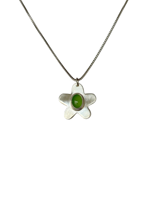 Chrysoprase Flower Necklace