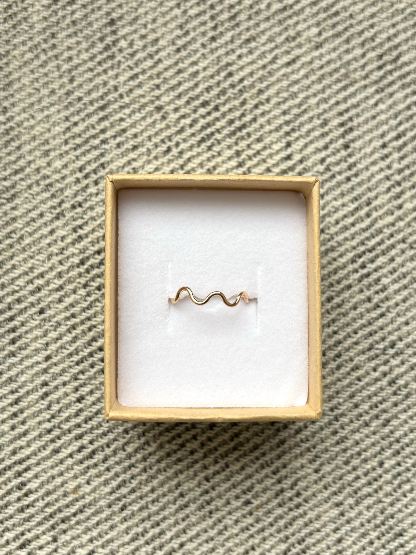 Gold Squiggle Ring