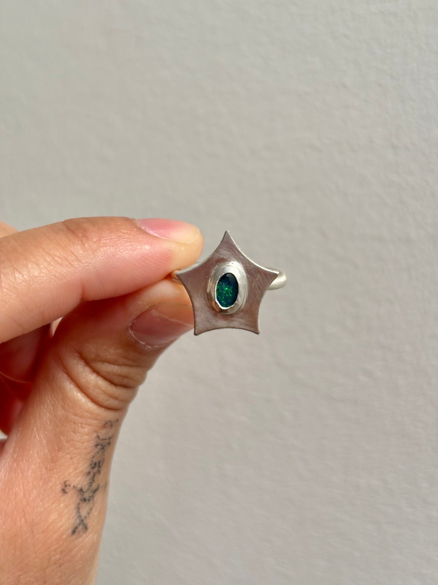 Australian Opal Star Ring
