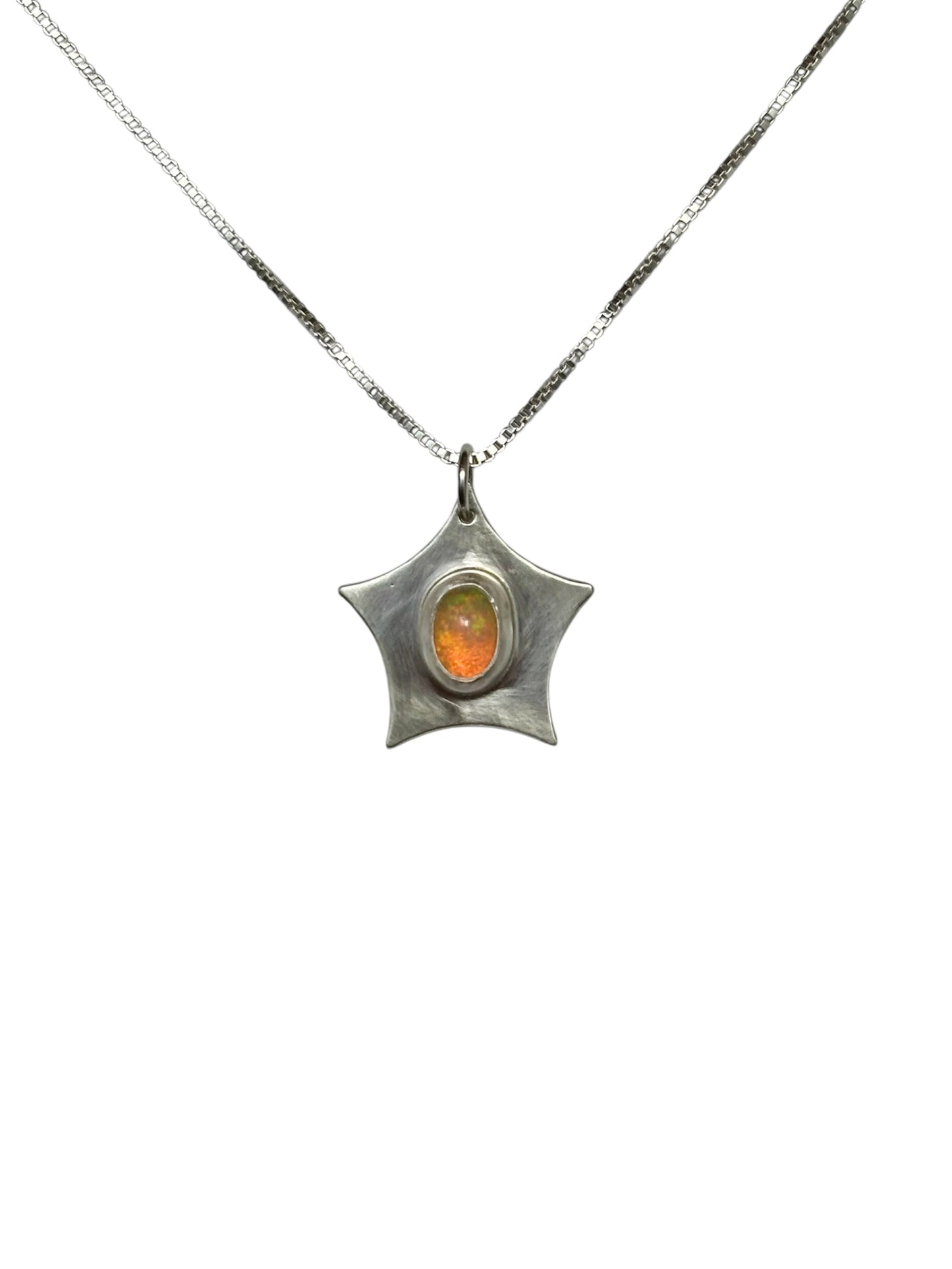 Opal Star Necklace