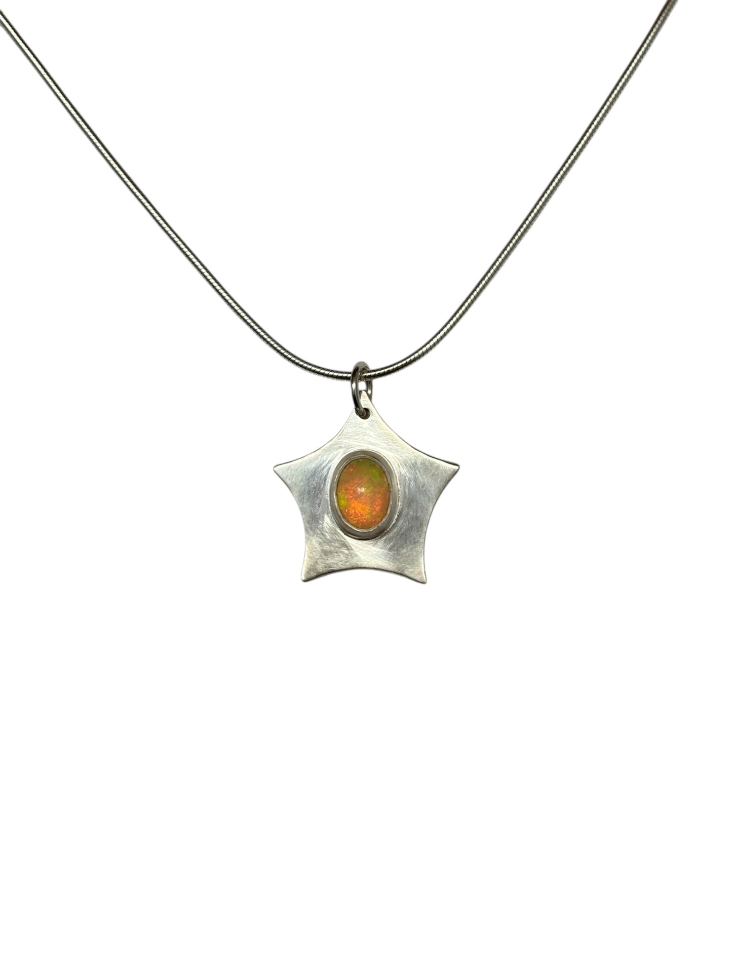 Opal Star Necklace