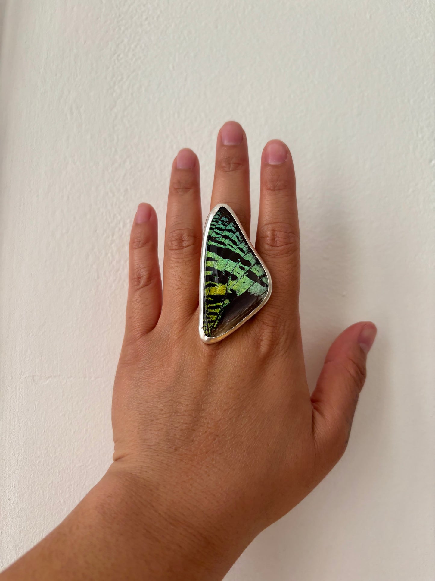 Sunset Moth Forewing Butterfly Ring