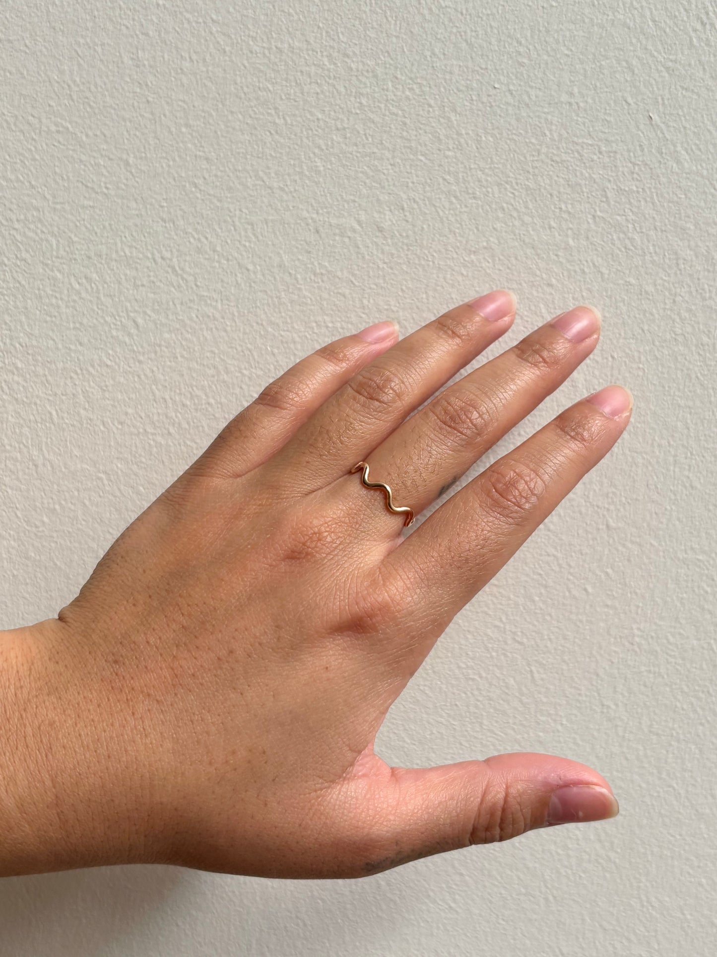 Thick Gold Squiggle Ring