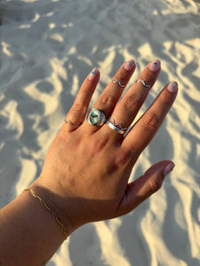 Silver Squiggle Ring