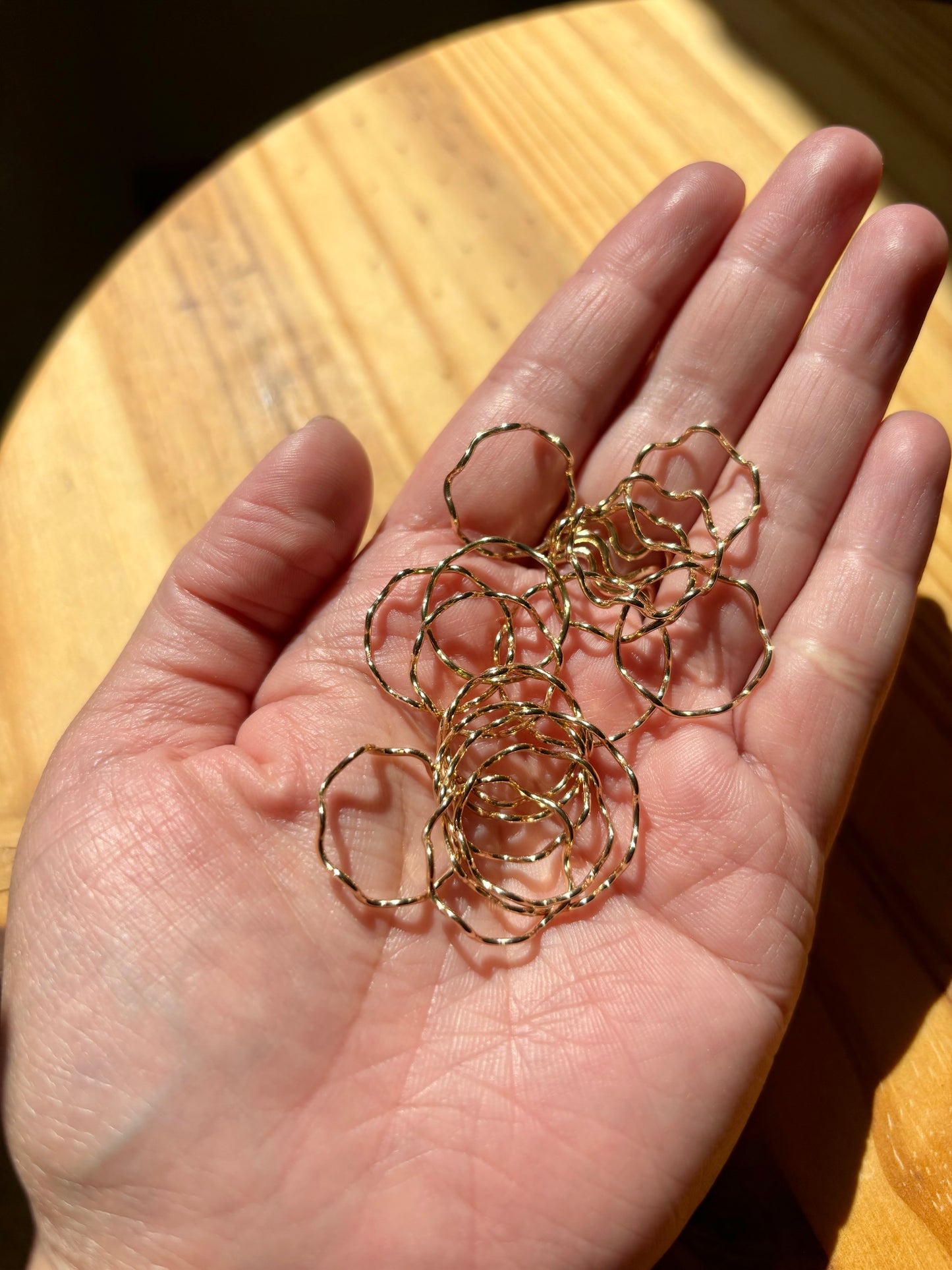 Gold Squiggle Ring