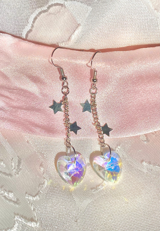 Iridescent Hearts & Silver Stars